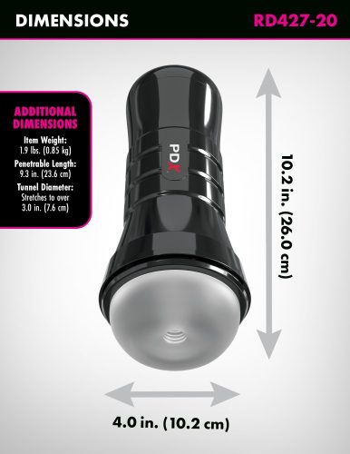 PDX Extreme - Wet Stroker - Super Slide & Glide XXL - Élethű ánusz