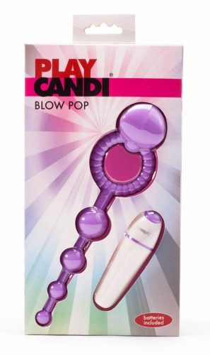 Play Candi Blow Pop (Boxed) - Péniszgyűrű vibrációval