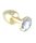Butt Plug Metal With Crystal Clear - Fém anál plug 7,3 cm