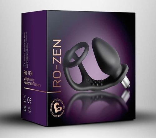 Ro-Zen Black 7 Speed Pet - Vibrációs Péniszgyűrű