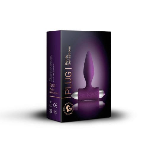 Plug Purple - vibrációs anál plug 10 cm