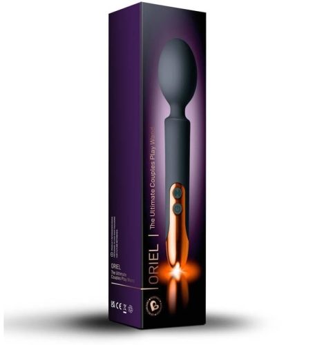 Oriel Rechargeable Wand - Black and Copper - Masszírozó vibrátor