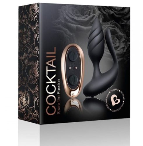 Cocktail - Black - Távirányítós vibrátor 11,4 cm