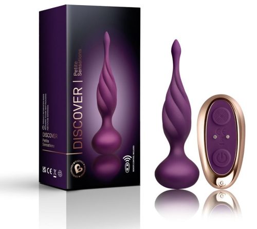 Discover - Purple - Vibrációs anál plug 13,2 cm