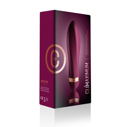 Climaximum - Ardor Burgundy - Szilikon rúddvibrátor 13 cm