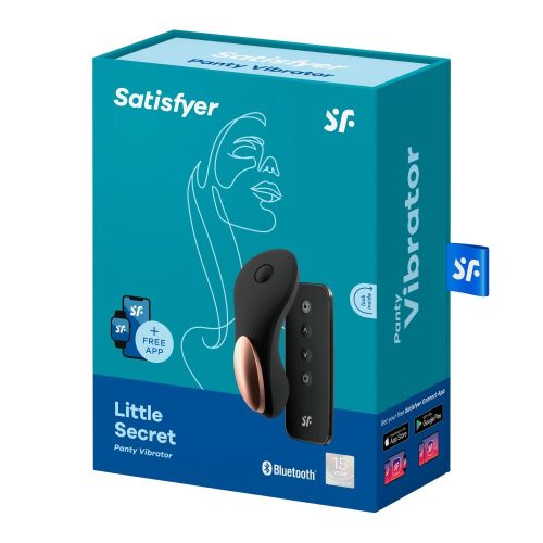 Little Secret Black - App-vezérelt, csiklóizgató vibrátor