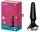 Plug-ilicious 2 black - Vibrációs anál plug 12 cm