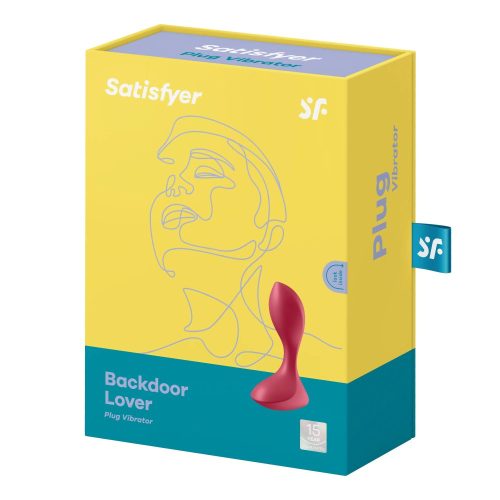 Backdoor Lover red - Vibrációs anál plug 11,5 cm