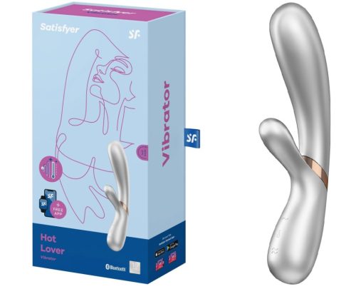 Hot Lover Silver/Champagne - Klitoriszkaros, G-pont vibrátor 19,9 cm