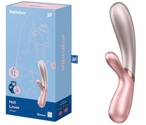 Hot Lover Pink/Dark Pink - Klitoriszkaros, G-pont Vibrátor 19,9 cm