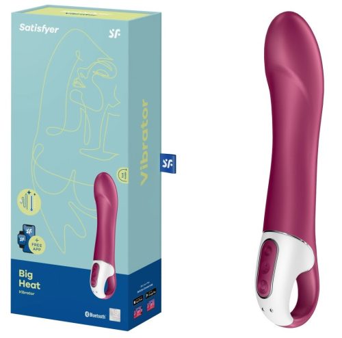 Big Heat - Melegítős, G-pont vibrátor 22 cm