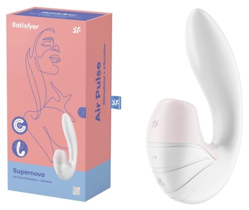 Supernova white - Csiklóizgatós és G-pont vibrátor 14,5 cm