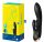 Double Flex black - App-vezérelt, Klitoriszkaros vibrátor 19,5 cm