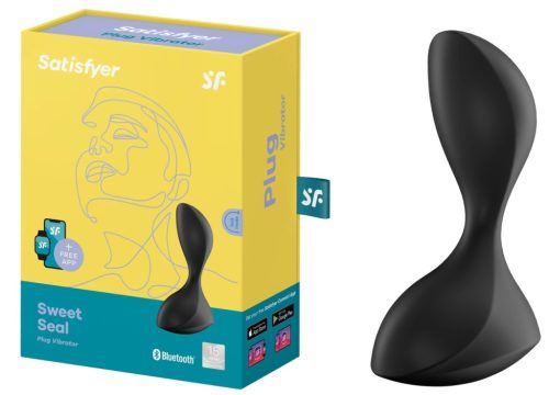 Sweet Seal black - Vibrációs anál plug 11,2 cm