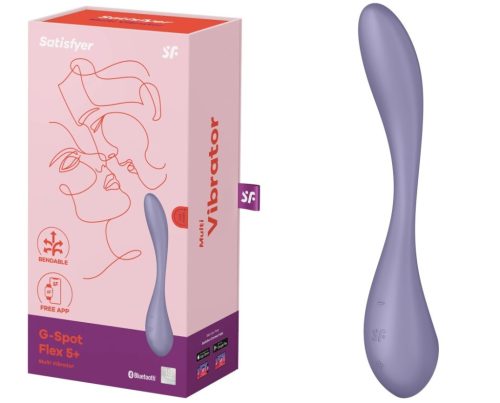 G-Spot Flex 5+ lilac - G-pont vibrátor 19,6 cm
