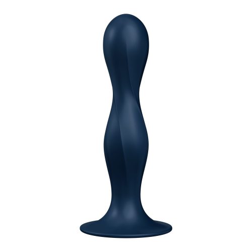 Double Ball-R dark blue - Szilikon dildó 18 cm