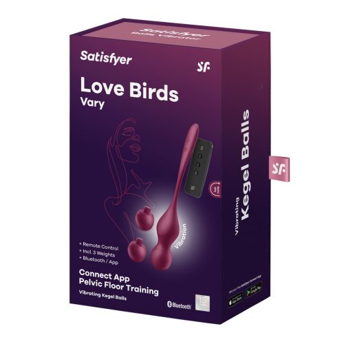 Love Birds Vary Connect App wine red - Gésagolyók