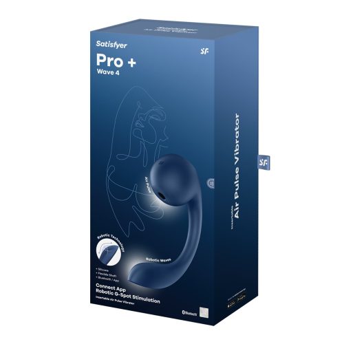 Pro+ Wave 4 Connect App - App-vezérelt, Légimpulzusos vibrátor 