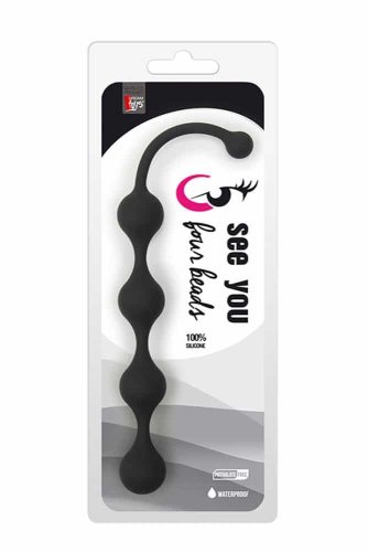 See You Four Beads Anal Black - Anál golyók