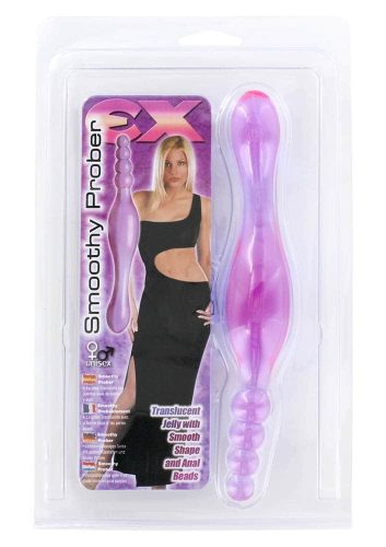 Smoothy Prober Clear Lavender - Anál plug 17,8 cm