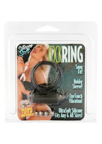 Mini Vibrating Cockring Black - Vibrációsgyűrű