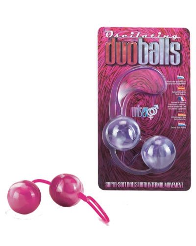 Marbilized Duo Balls Pink - Szilikon gésagolyók