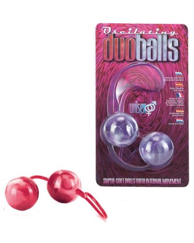 Marbilized Duo Balls Red - Szilikon gésagolyók