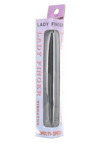 Ladyfinger Vibrator Black - Rúdvibátor 13 cm