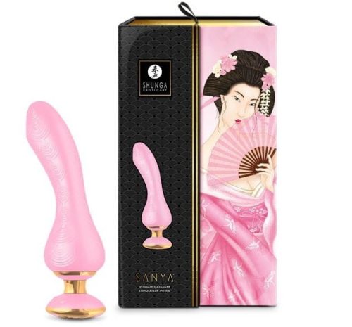 SANYA LIGHT PINK - G-pont vibrátor 18,5 cm