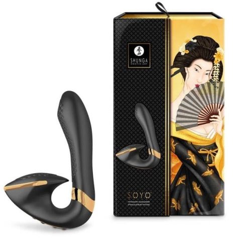 SOYO BLACK - Csiklóizgatós, G-pont vibrátor 17 cm