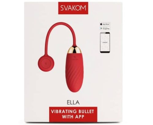SVAKOM Ella Red - App-vezérelt Tojásvibrátor