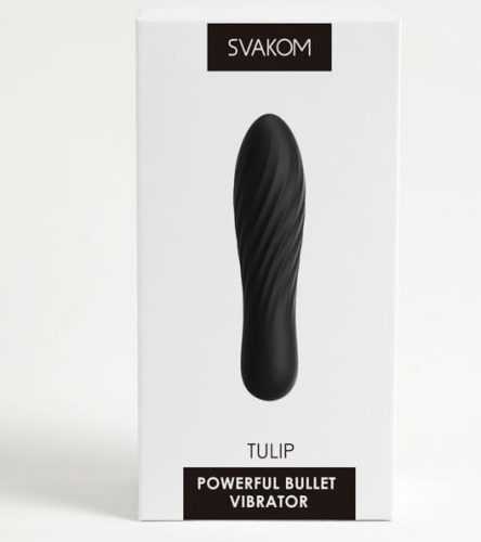 Tulip black - Szilikon rúdvibrátor 10,6 cm