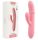 Mora Neo Peach Pink - App-vezérelt, Klitoriszkaros vibrátor 19,5 cm