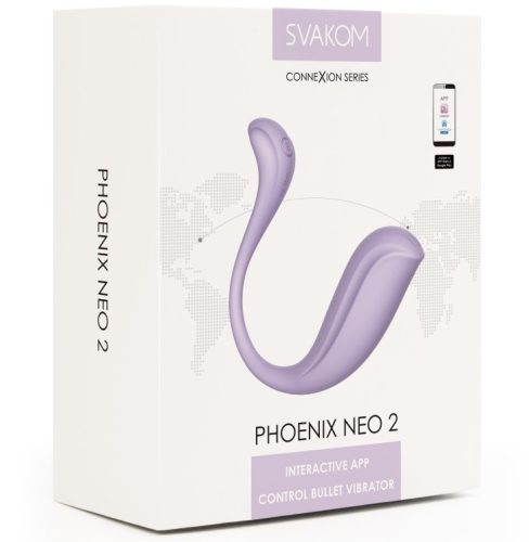 Phoenix Neo 2 Pastel Lilac - App-vezérelt, G-pont Vibrátor 11,8 cm