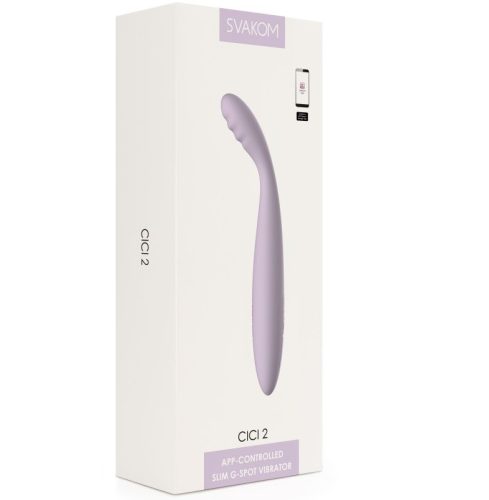 SVAKOM Cici 2 Pastel Lilac - G-pont Vibrátor 17,8 cm