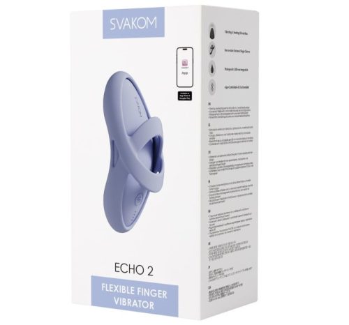 Echo 2 Sky Blue - Vibrátoros ujjazó