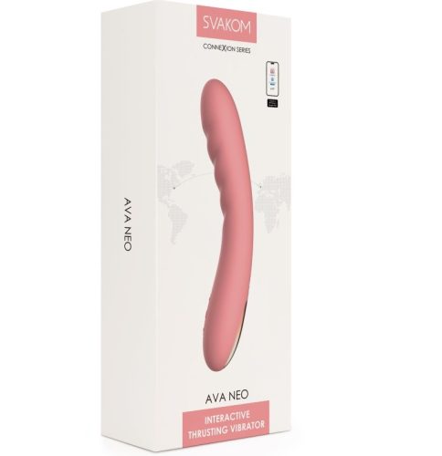 SVAKOM Ava Neo Peach Pink - G-pont vibrátor 19,3 cm