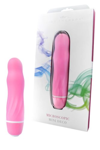 Vibe Therapy Microscopic Mini Deco Pink - Rúdvibrátor 12,5 cm