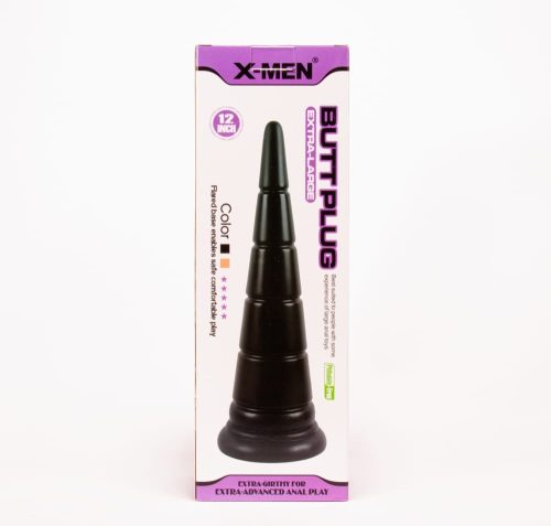 X-MEN 12 inch Butt Plug Black - Anál plug 30,5 cm