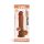 X-MEN 8.4 inch Dual Layered Dildo - Élethű barna dildó 21,3 cm
