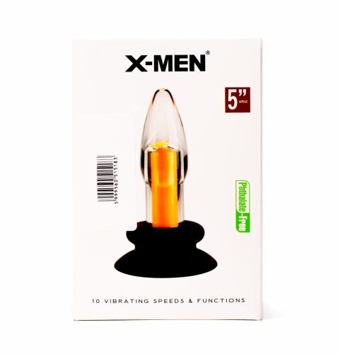 X-MEN 10 Speeds Vibrating Plug - Anál plug 12 cm