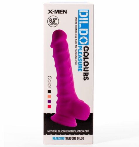 X-MEN 8.5" Dildo Colours Pleasure Flesh 2 - Élethű dildó 21,6 cm