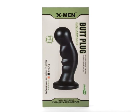 X-Men 10.9" Extra Large Butt Plug Black - Anál plug 27,7 cm