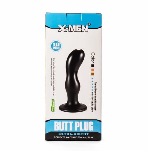 X-Men 8.66" Extra Girthy Butt Plug Black II - anál plug 22 cm
