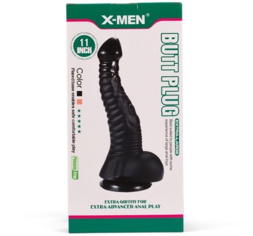 X-MEN 11” Butt Plug Black II - Anál plug 28 cm