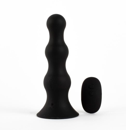 Automatic Inflatable Butt Plug Black - Vibrációs anál plug 19 cm