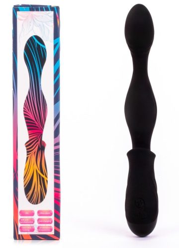 X-MEN Vibrating Plug Black I - Vibrációs anál plug 22 cm