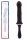 X-MEN Vibrating Plug Black II - Vibrációs Anál plug 24 cm 
