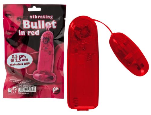Vibrating Bullet Red - Tojásvibrátor 5,5 cm