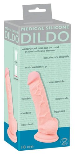 Medical Silicone Dildo 1 - Élethű dildó 18 cm